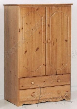 Verona Tall Boy 2 Door with Drawers | Antique